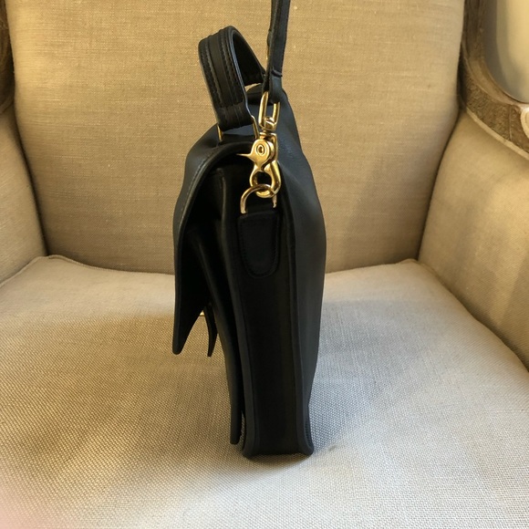 Coach Vintage Crossbody Black Turnlock Tophandle Station USA - Picture 5 of 10